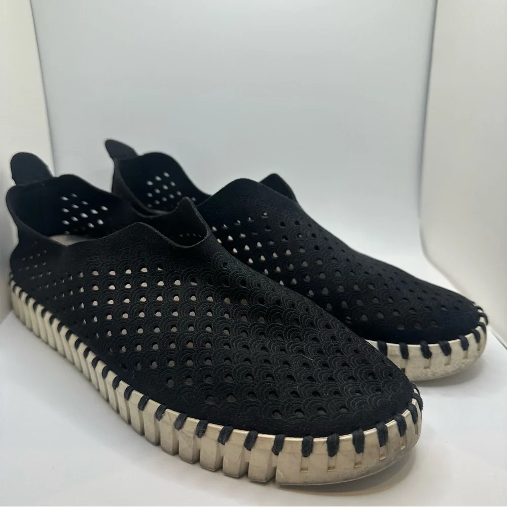 Ilse Jacobsen Tulip Flat Shoes Slip In Black Women's‎ Size US 7.5-8 EU 38
